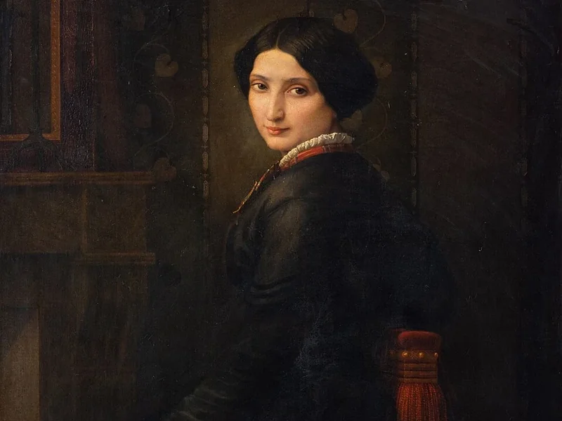 1820-Gustave Le Gray - Ritratto della moglie Palmira Leonardi